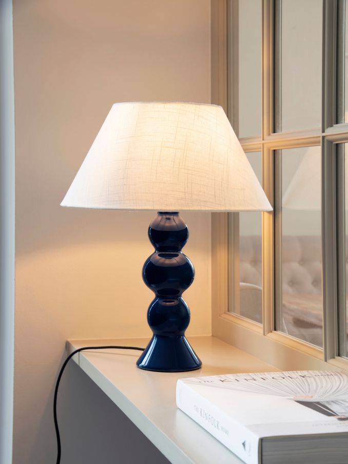 Jasper Conran London Blue Regular Sphere Ceramic Table Lamp (A03796) | £65