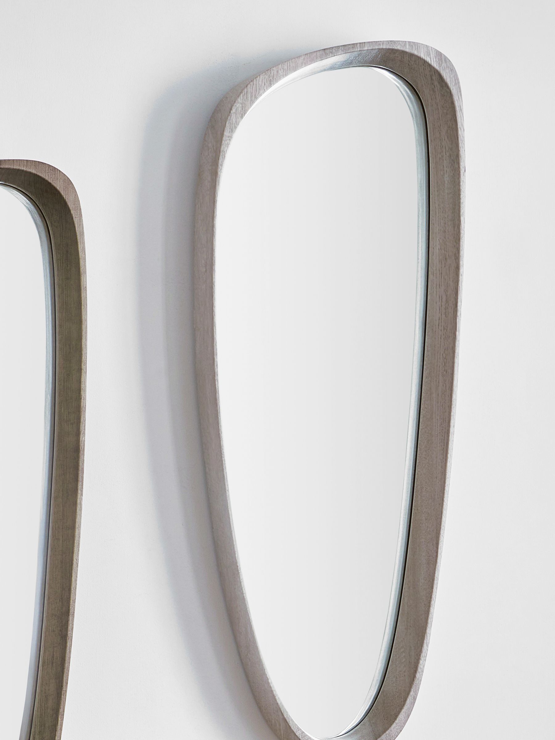 Pacific Grey Teardrop Wall Mirror (A06876) | £130