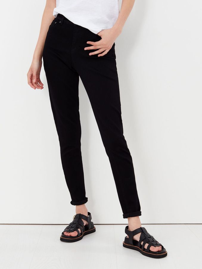 Black - Joules Black Monroe High Rise Stretch Skinny Jeans