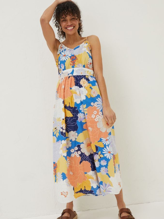 Blue Jayden Coastal Midi Dress (A81736) | £35