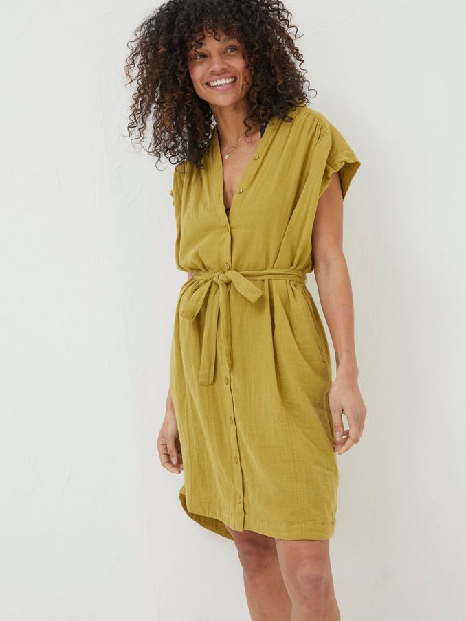 Green Finley Shirt Dress (A81755) | £32