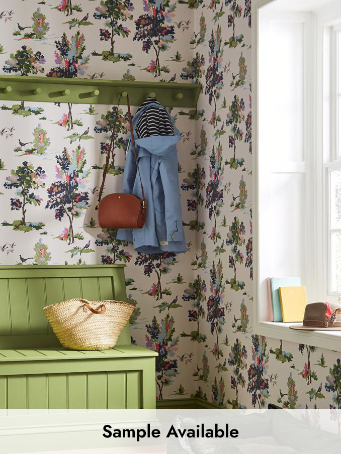 Dawn Grey Woodland Scene 10M Wallpaper (A83672) | £48