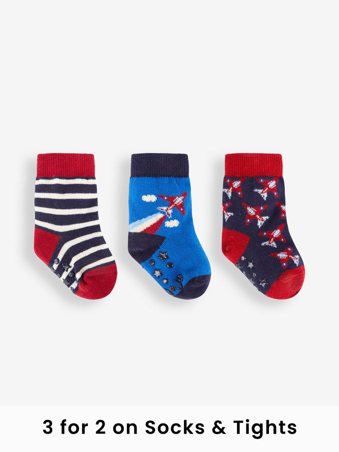 3-Pack Red Arrows Socks in Blue (A94619) | £9