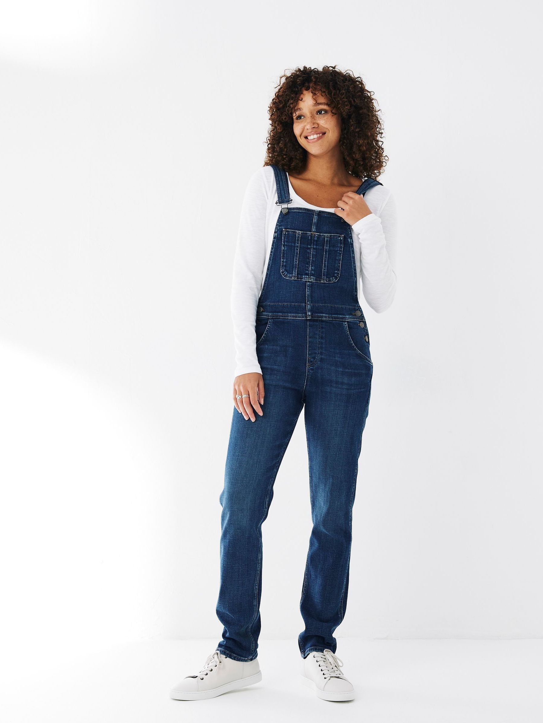 Dark Blue Lewes Denim Dungarees (A96142) | £22