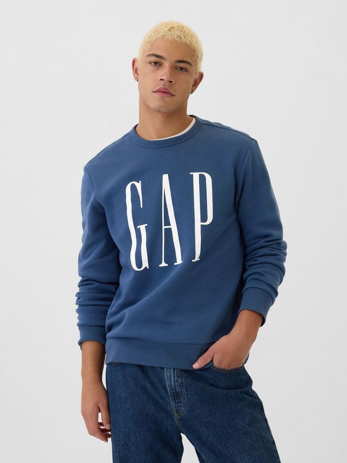 Blue Logo Crew Neck Jumper (AA1417) | £20