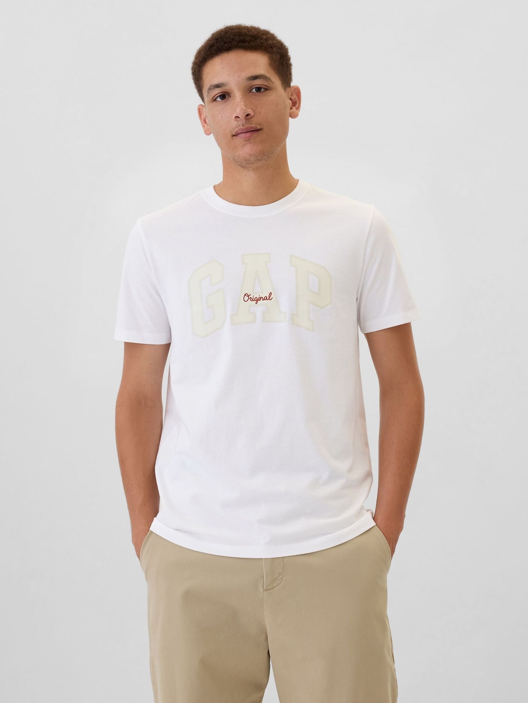 White Everyday Original Logo 100% Cotton Crew Neck Short Sleeve T-Shirt (AA1444) | £14