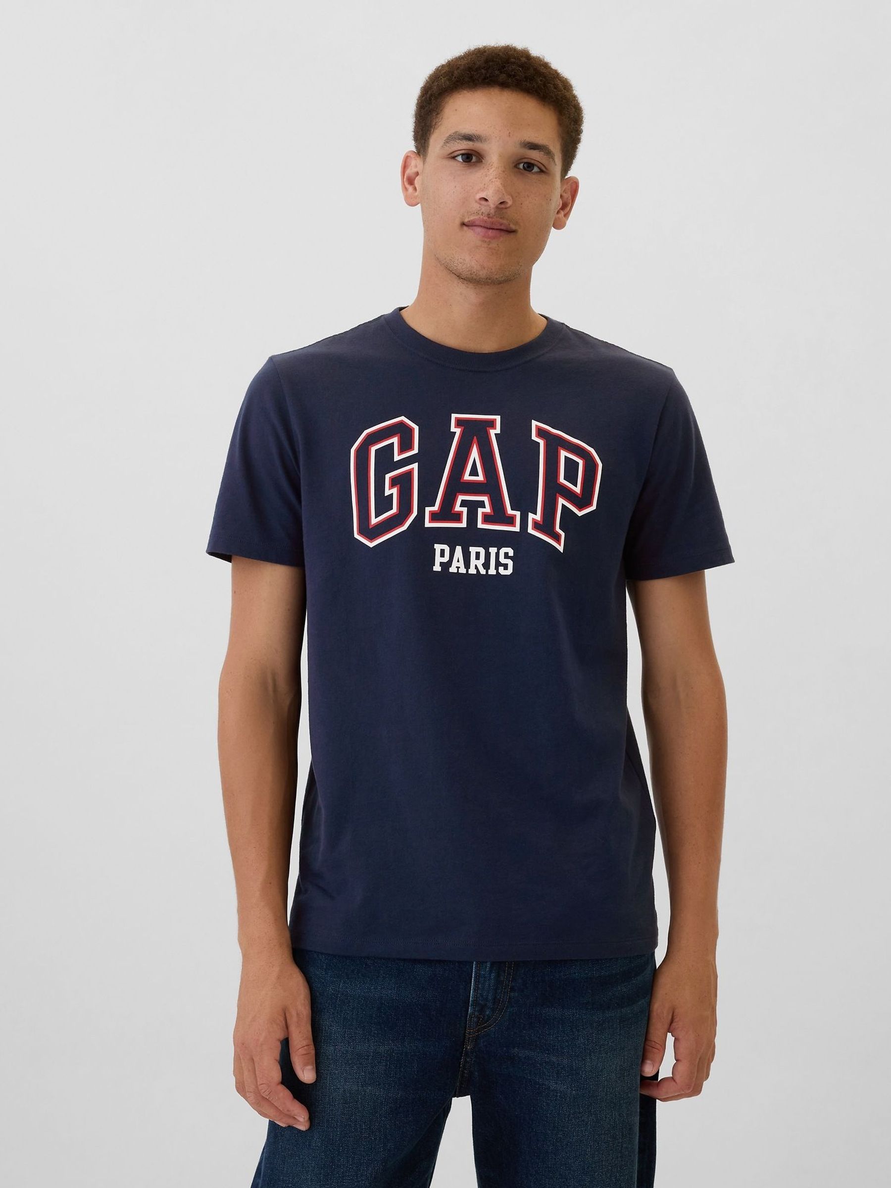 Blue Paris Everyday Logo 100% Cotton Crew Neck Short Sleeve T-Shirt (AA1453) | £14