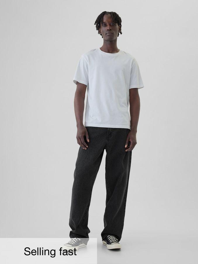 Black Loose Fit Baggy Jeans (AA1460) | £45