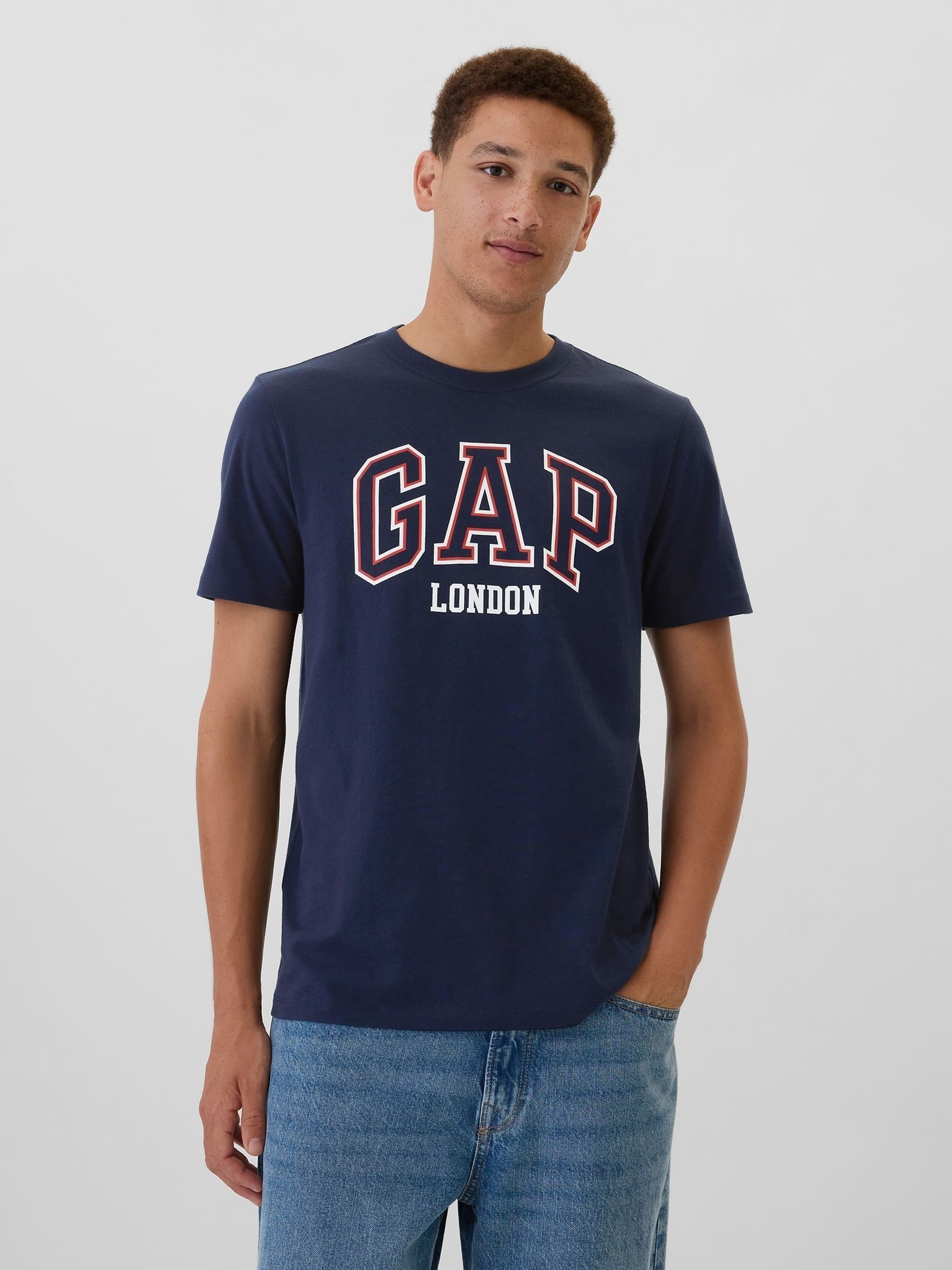 Blue London Everyday Logo 100% Cotton Crew Neck Short Sleeve T-Shirt (AA1468) | £14