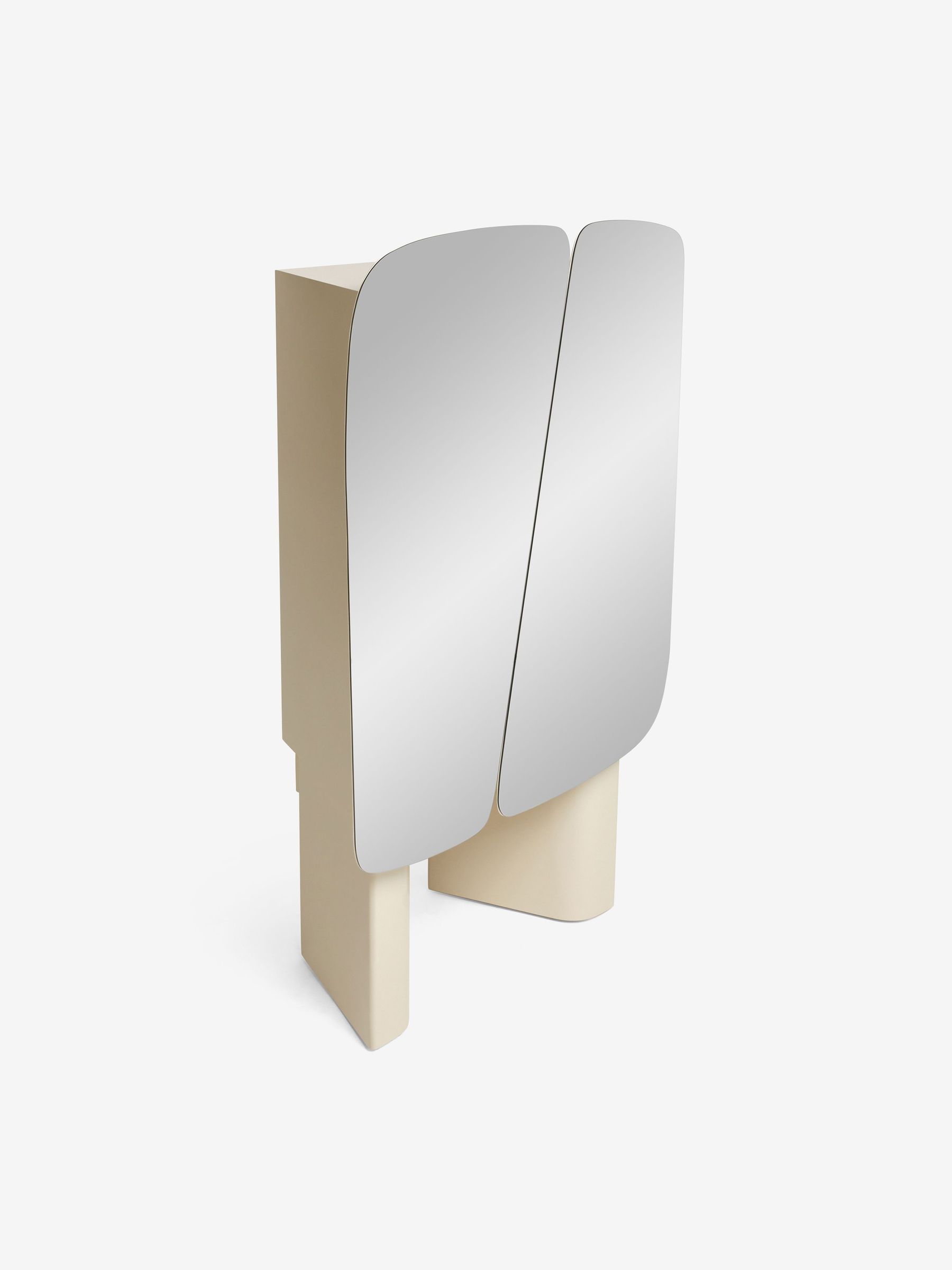 Mariella Highboard in Natural Ecru and Mirror (AA1833) | £529