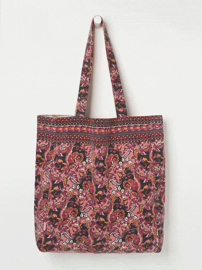 Pink 100% Cotton Reversible Tote Bag (AA2345) | £15