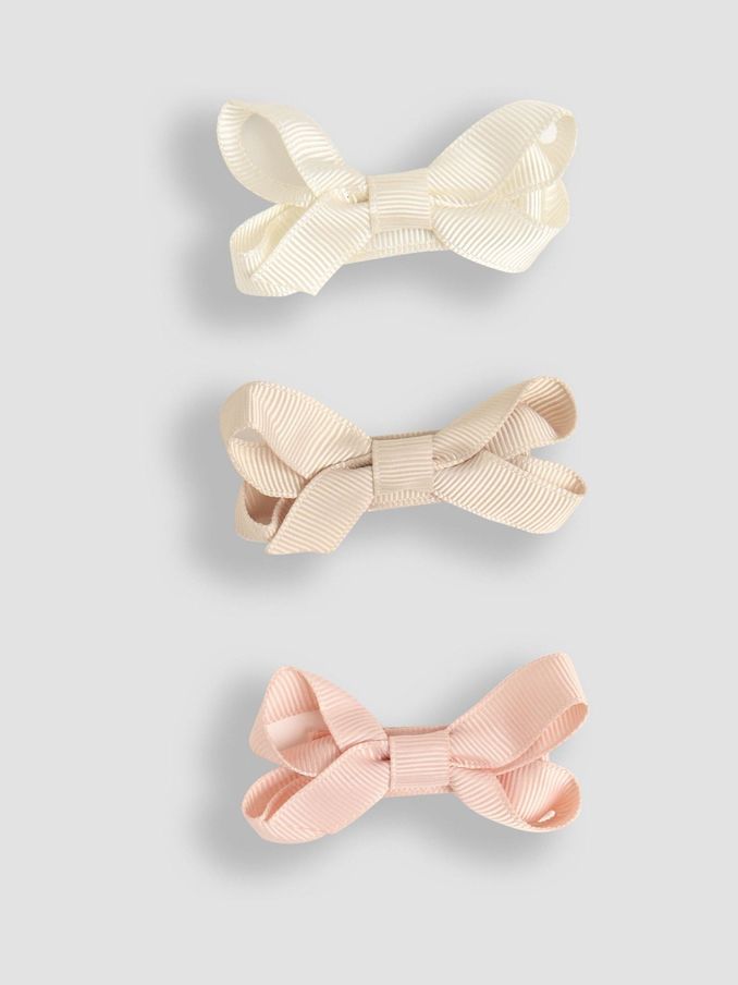 Natural Bow Clips 3 Pack (AA2985) | £7.50