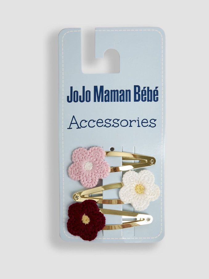 Pink 3-Pack Crochet Clips (AA2987) | £7