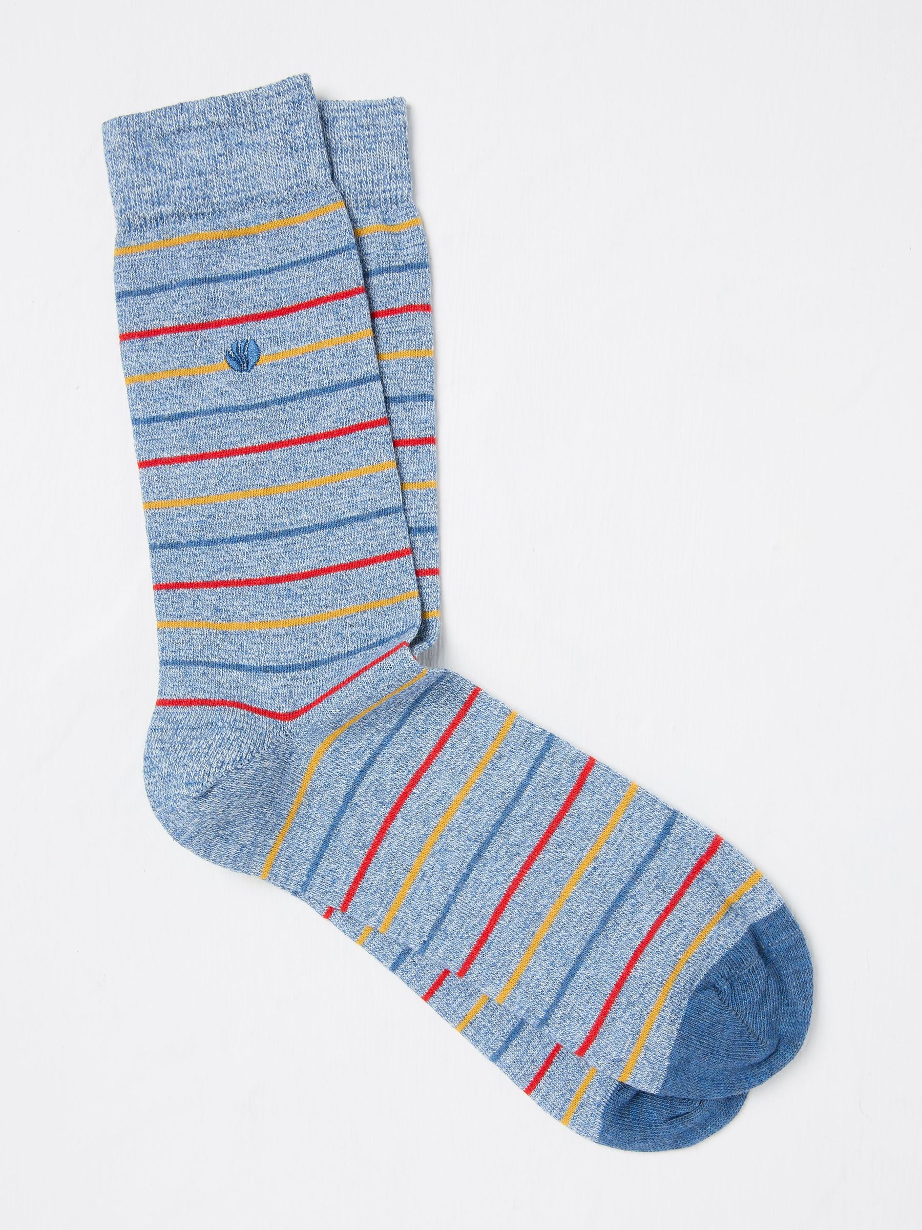 Blue Men's Striped Socks (AA3551) | £3