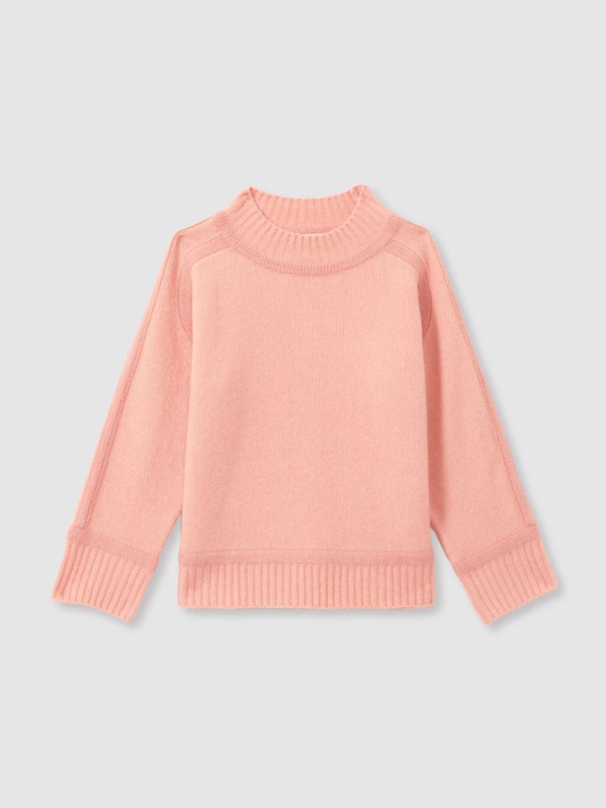 13-14 yrs Contrast Jumper with Wool in Pink (AA6704) | £25
