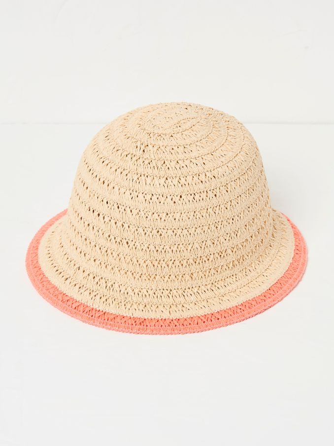 Natural Straw Bucket Hat (AA7160) | £22