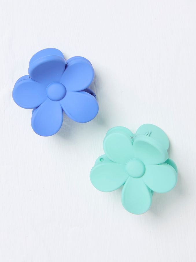 Blue Flower Hair Clips 2 Pack (AA7167) | £10.50