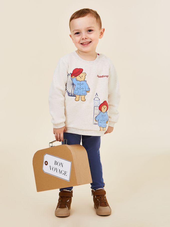 Natural Paddington Appliqué Sweatshirt & Leggings Set (AA7259) | £29