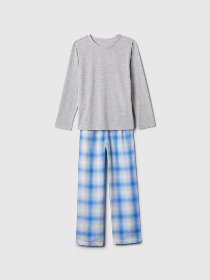 Blue Long Sleeve Pyjama Set (4-13yrs) (AA8227) | £12