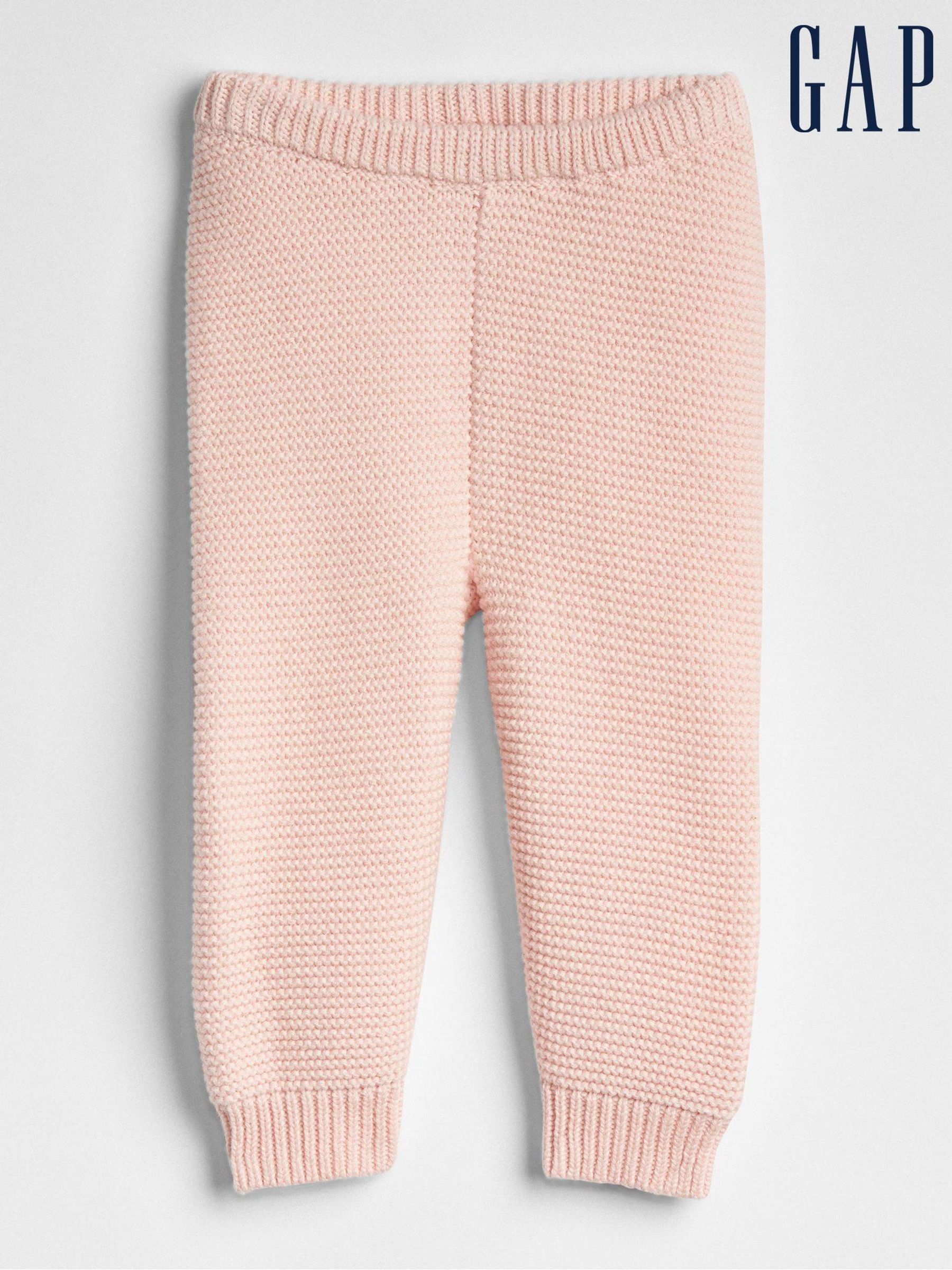 Pink Pull On Knit Trousers (Newborn-24mths) (AB1425) | £14