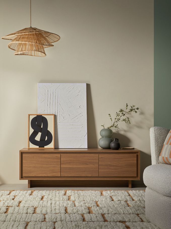 Kaci Up to 50 Inch TV Unit in Dark Walnut Effect (AB1487) | £329