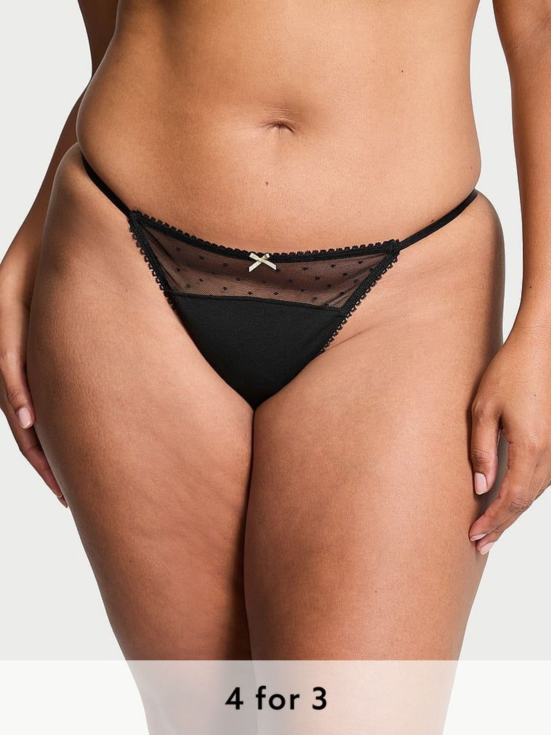 Black G String Knickers (AB2801) | £9
