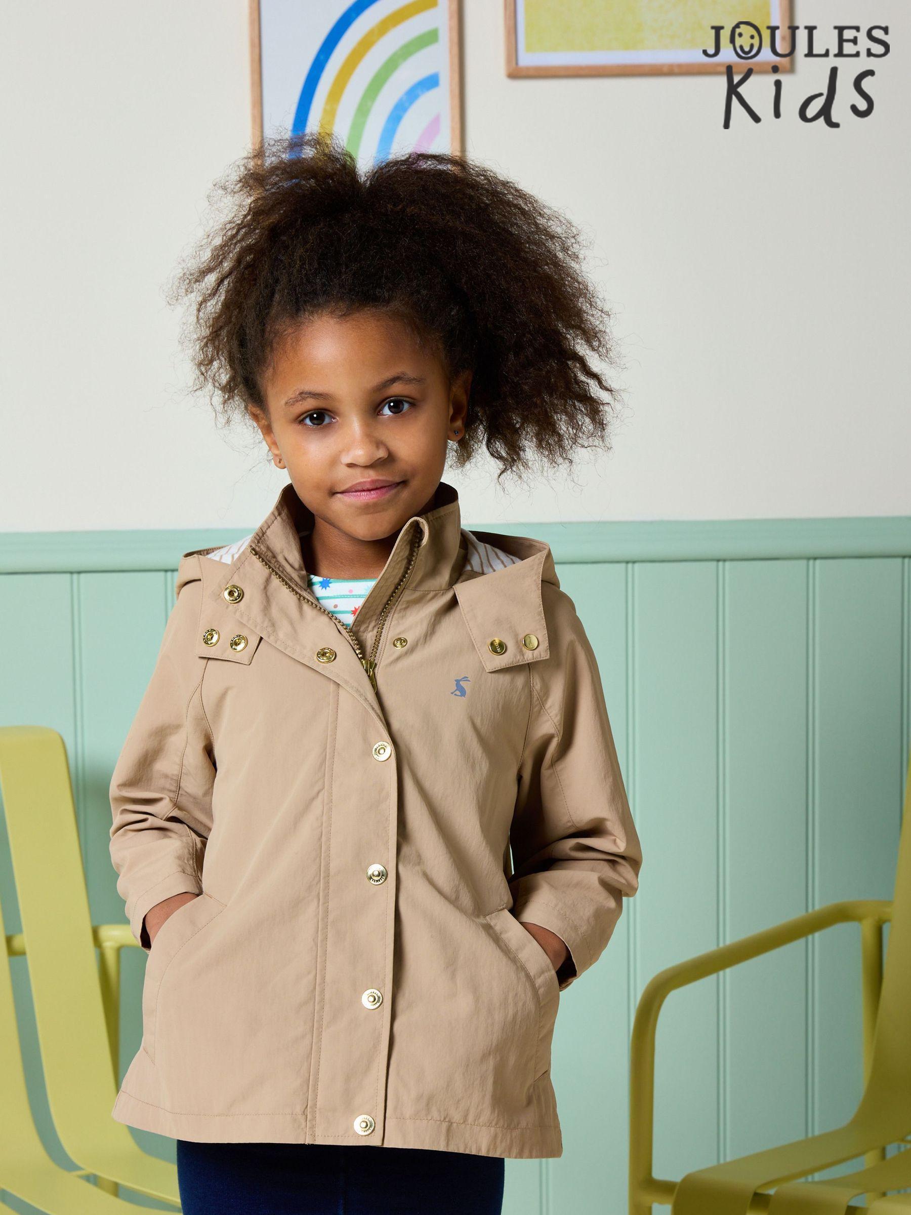 Girls' Meadow Natural Showerproof Raincoat With Hood (AB2807) | £39 - £45