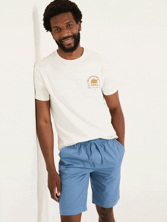 White Sandwiches 100% Cotton Short Sleeve Graphic T-Shirt (AB3699) | £28