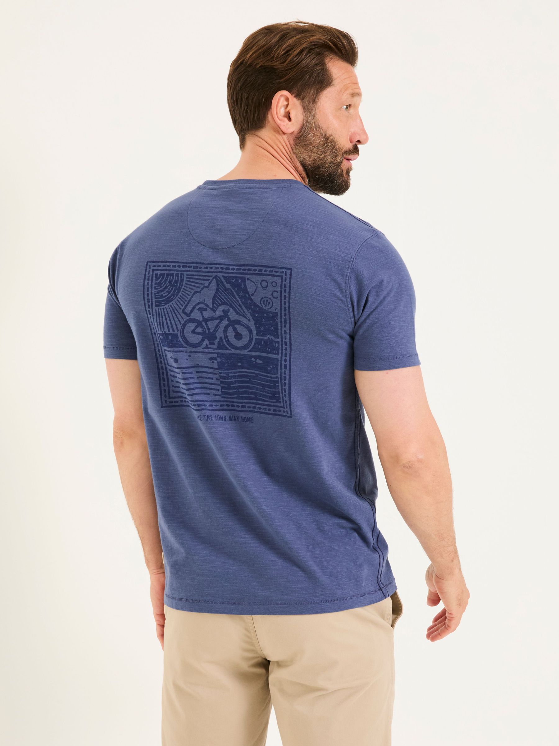 French Navy Bike Long Way Graphic Tshirt (AB3802) | £25