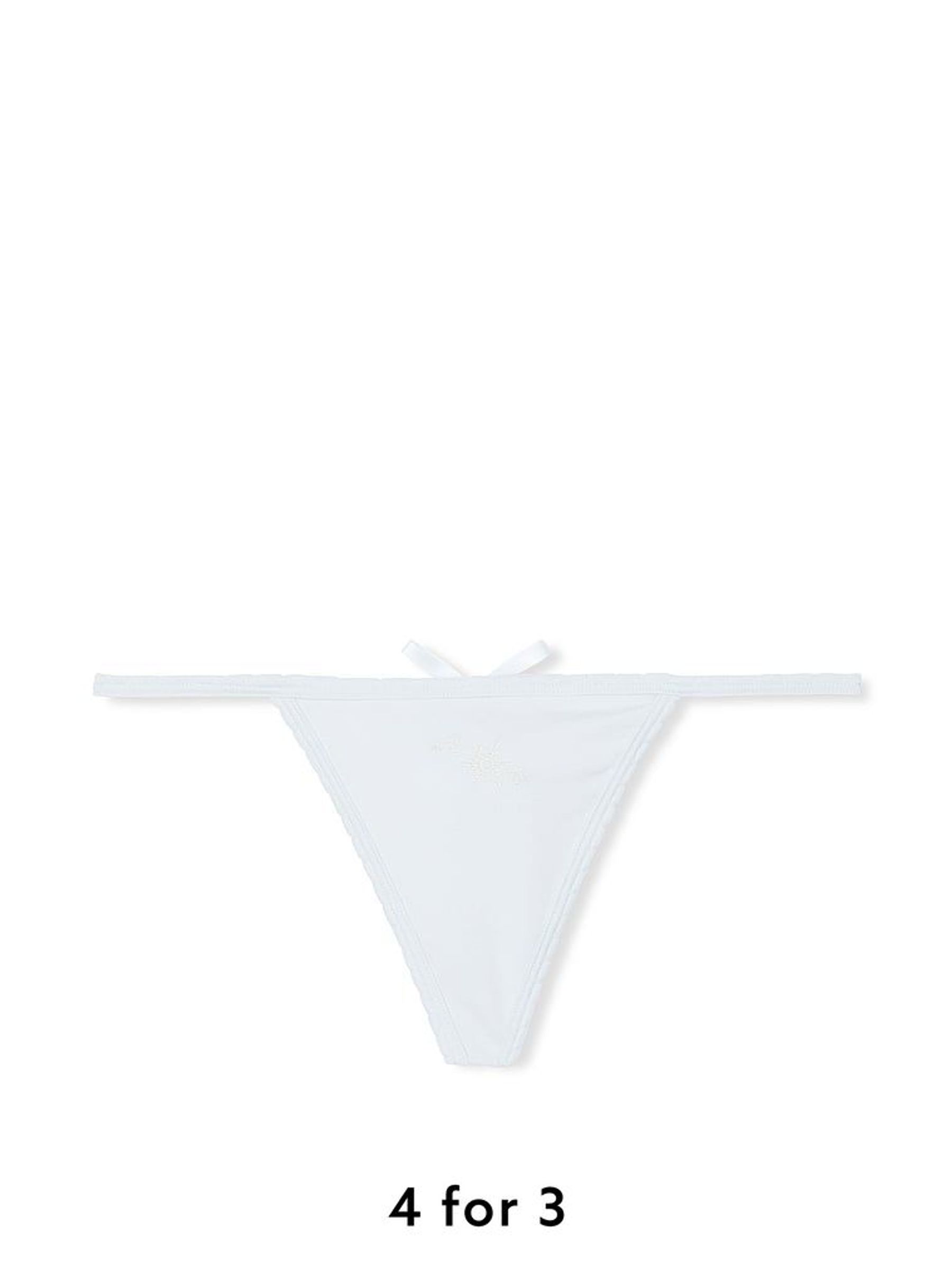 Hydrangea Blue G String Cotton Knickers (AB5185) | £9
