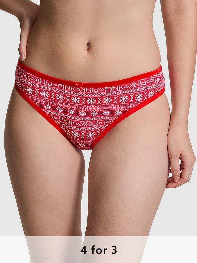 Vermillion Red Cheeky Cotton Knickers (AB6667) | £9