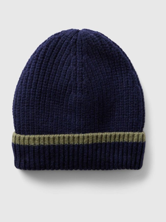 Navy Blue CashSoft Beanie (Newborn-3yrs) (AB7438) | £4