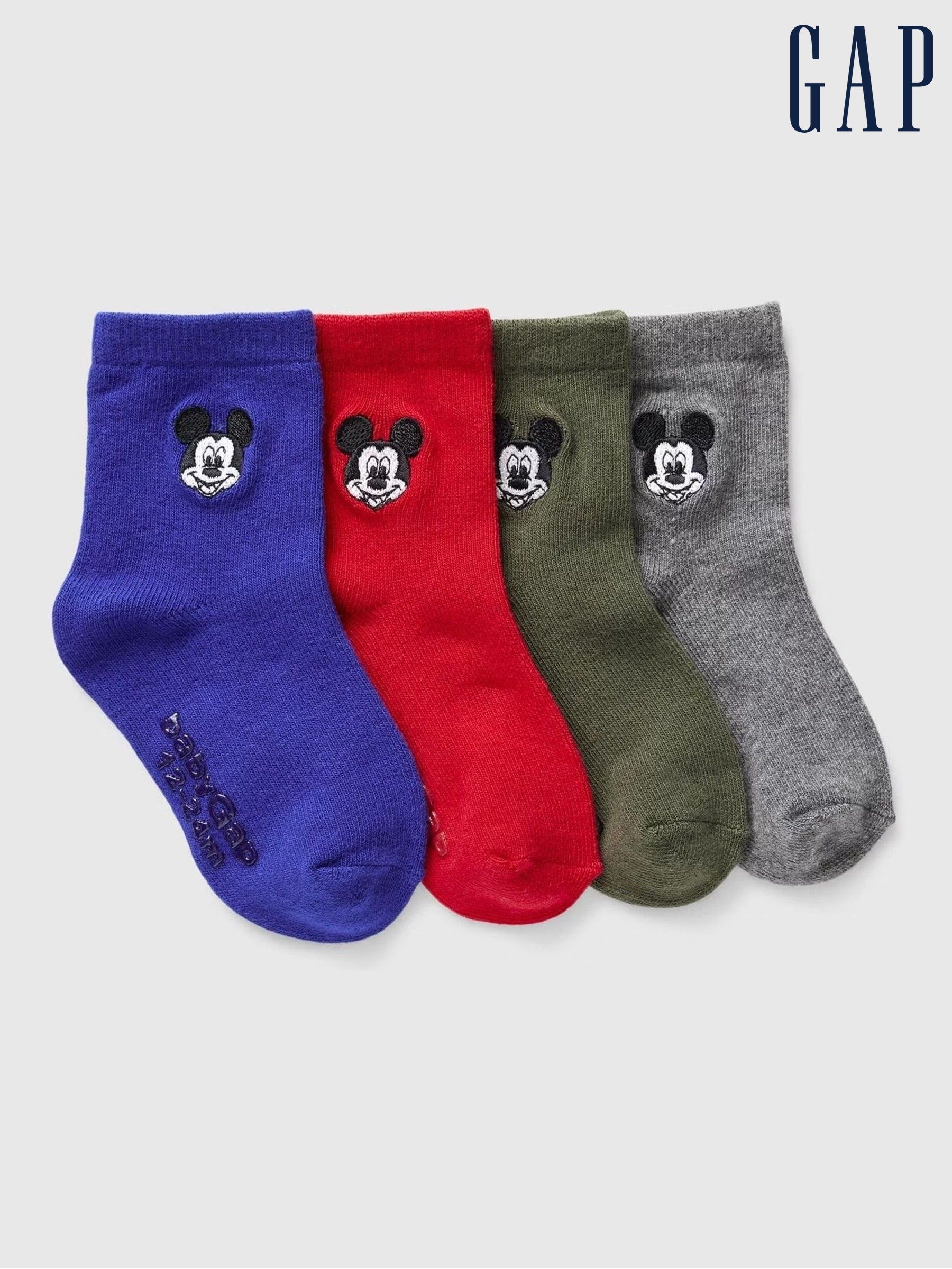 Blue Kids 4 Pack Disney Mickey Mouse Crew Socks (AB7442) | £12