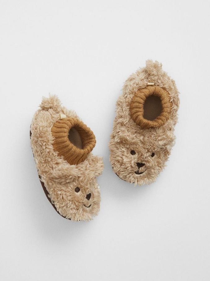 Brown Bear Slippers (AB7449) | £9