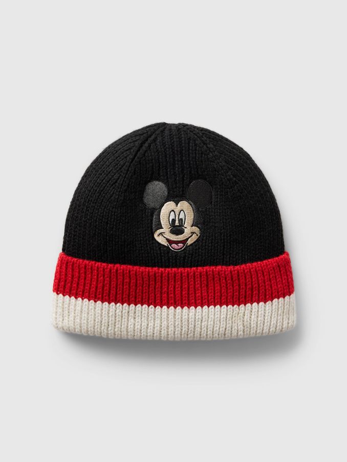 Black Mickey Mouse Disney Beanie Hat (Newborn-3yrs) (AB7457) | £10
