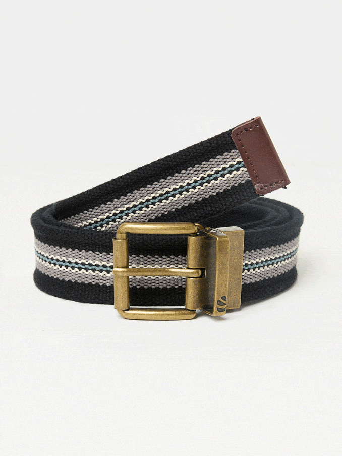 Washed Black Reversible Webbing Belt (AB8234) | £22.50