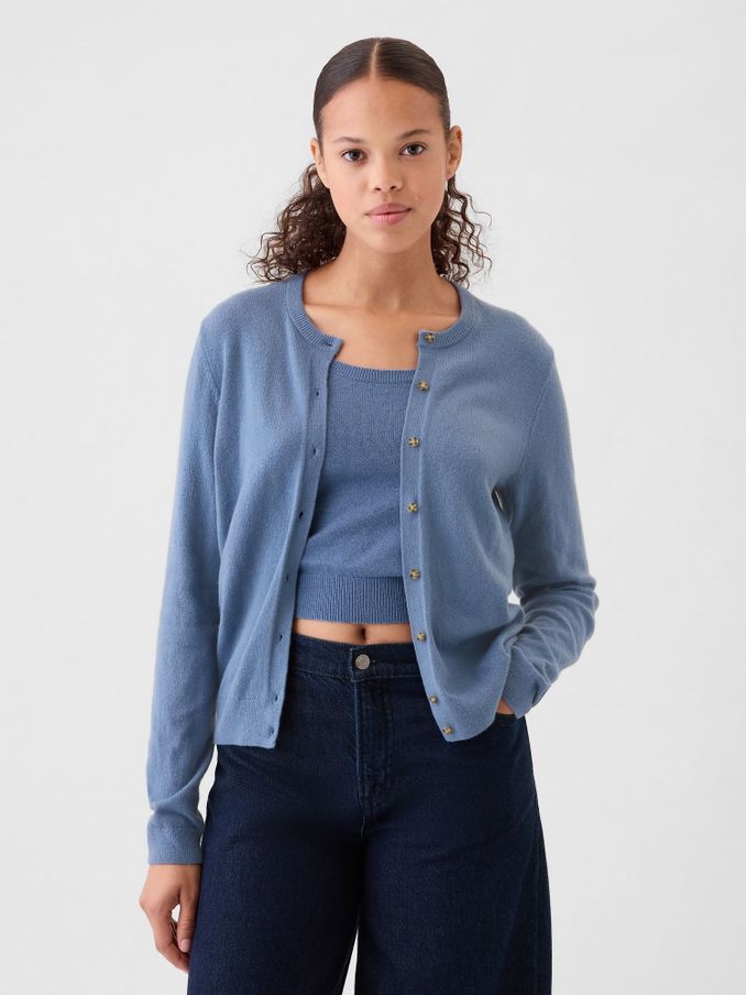 Blue CashSoft Cardigan (AC0828) | £21