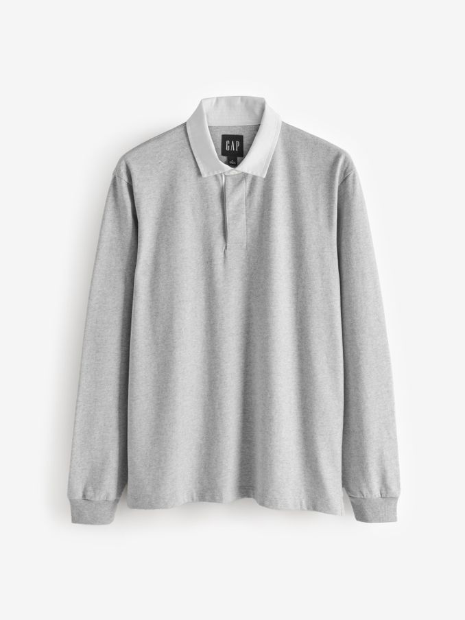 Grey Rugby Polo Shirt (AC0832) | £27