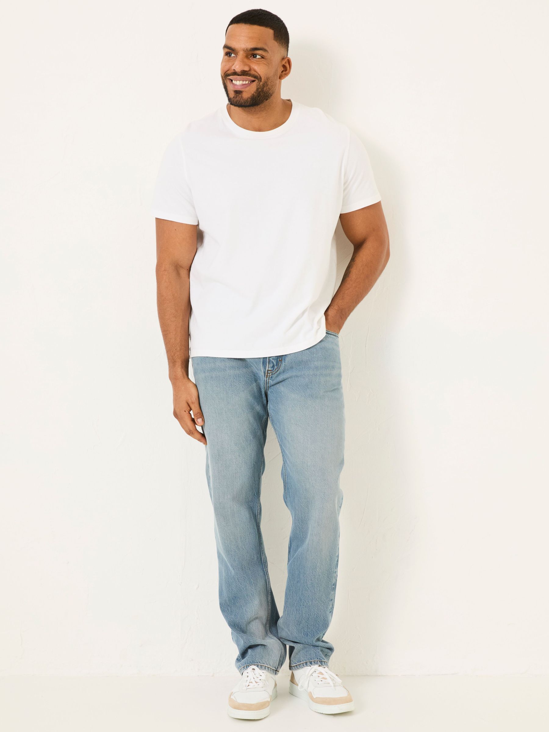 Light Vintage Blue Straight Fit Jeans (AC1811) | £59