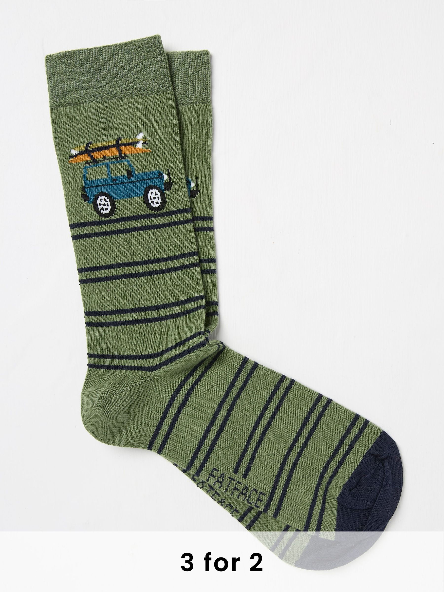 Green Men's Off Roader Socks (AC3180) | £7.50