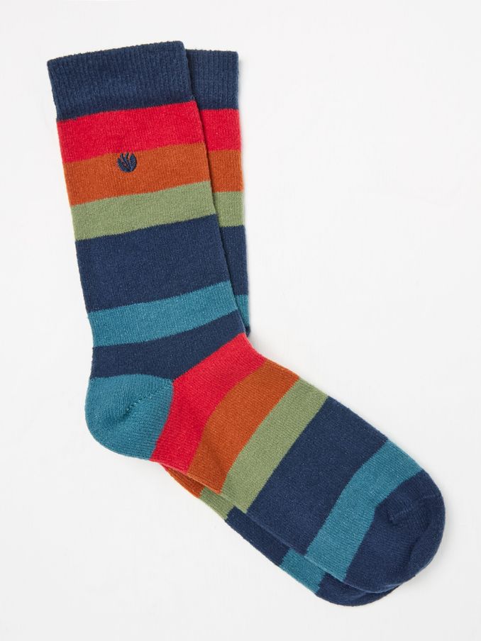 Multi Cosy Striped Socks (AC3196) | £5