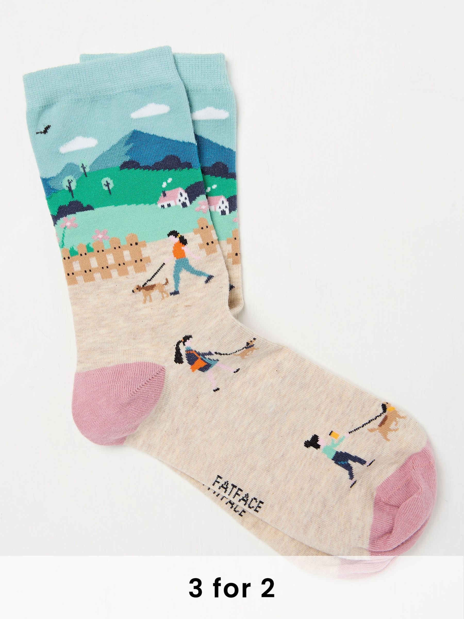 Natural Dog Walker Socks (AC3249) | £7.50