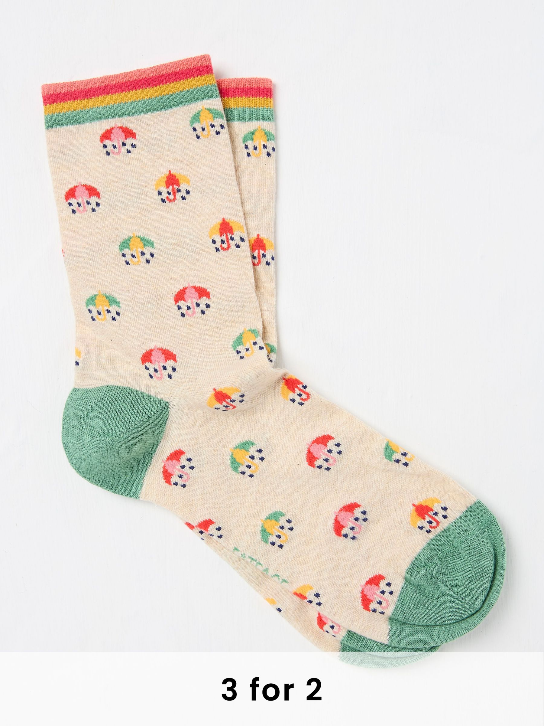 Natural Umbrella Women's Socks (AC3288) | £7.50