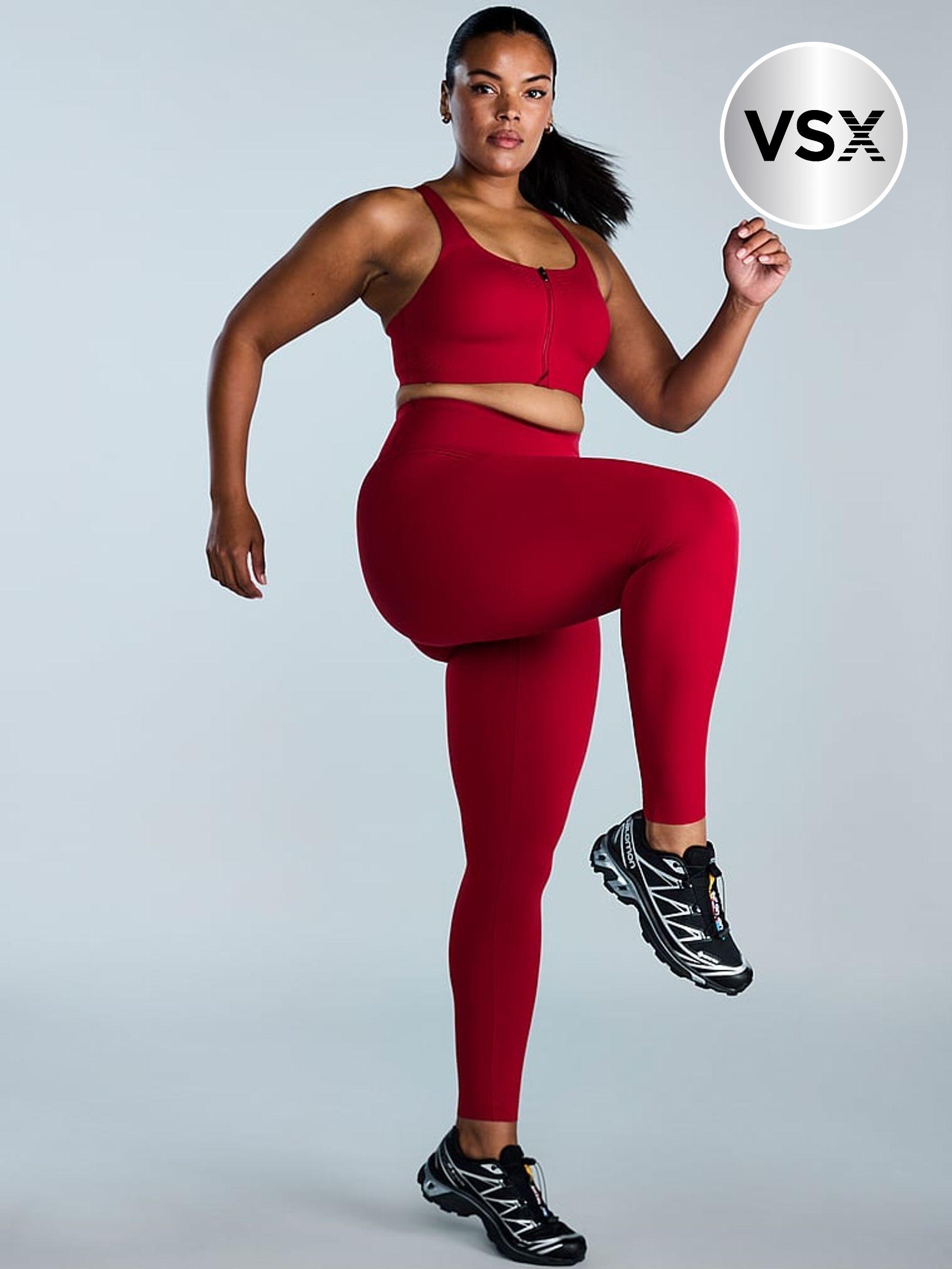 Red Lacquer Front Close Featherweight Max High Support Sports Bra (AC3534) | £49