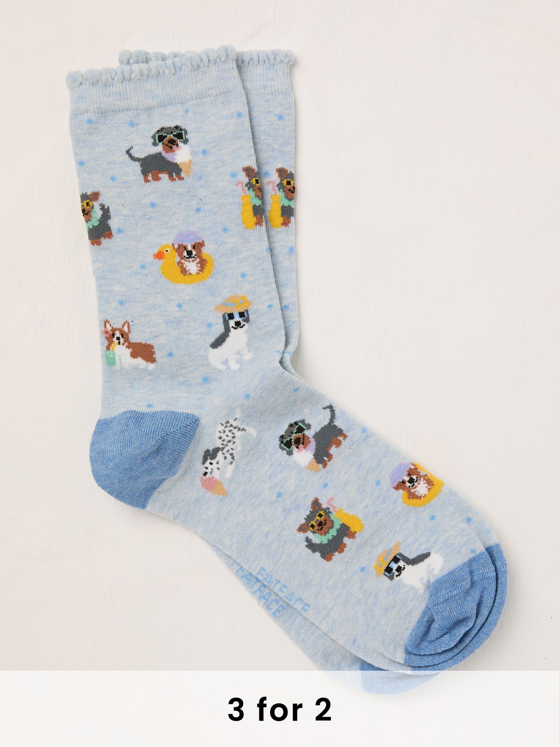 Blue Dog Socks (AC5371) | £7.50