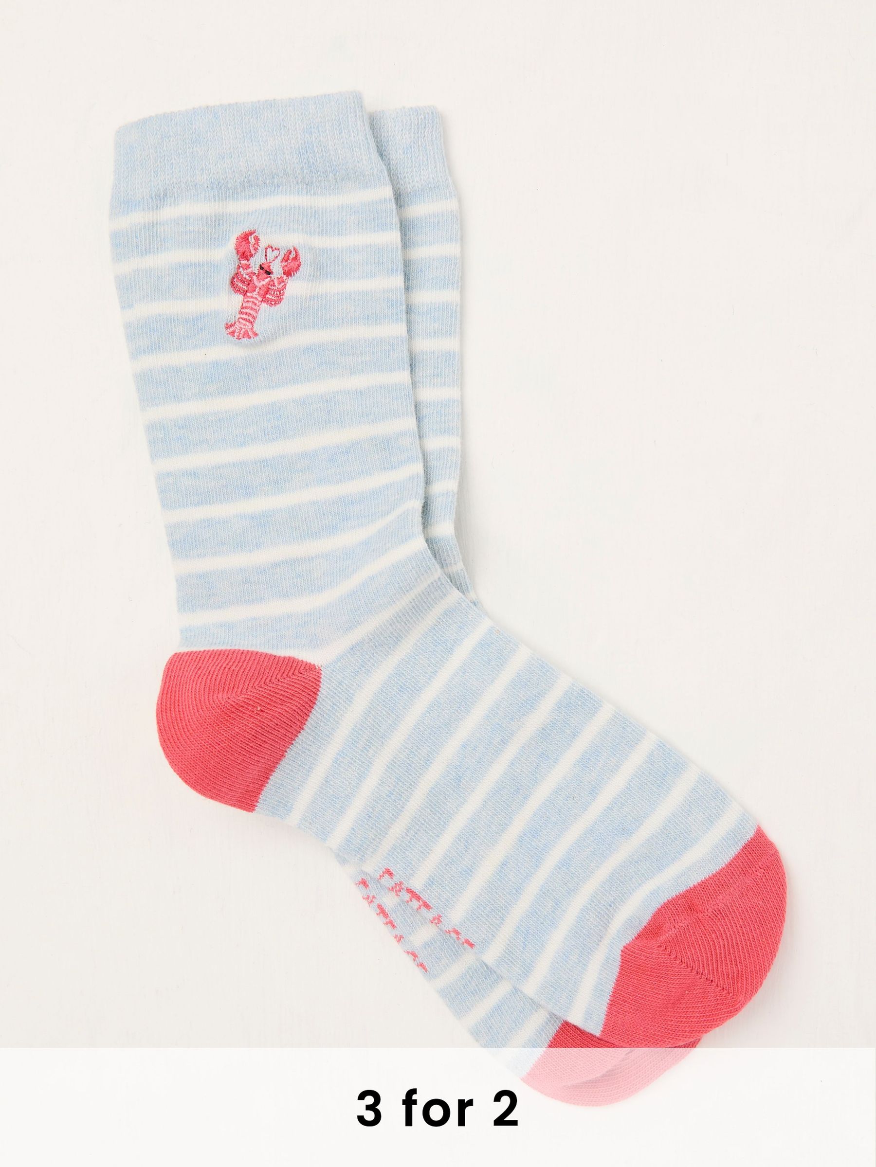 Light Blue Lobster Socks (AC5377) | £7.50