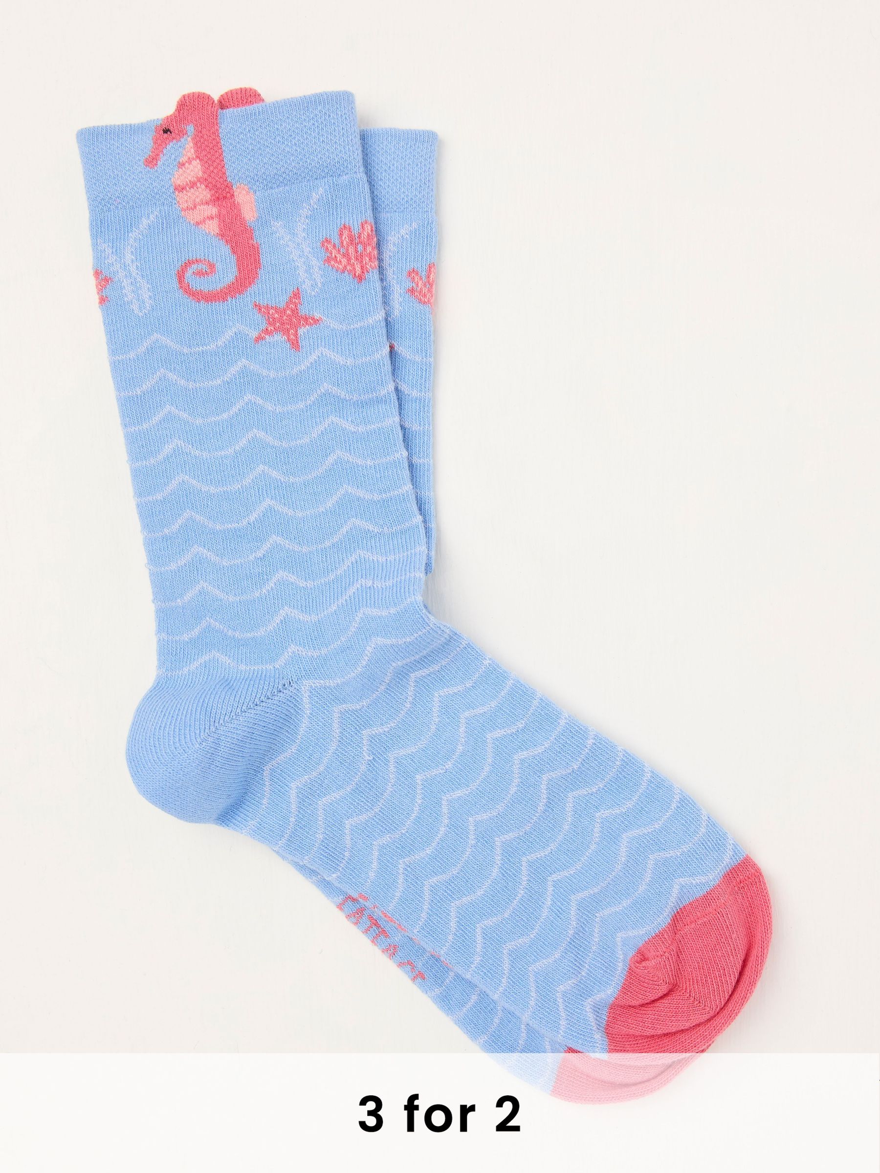 Blue Seahorse Socks (AC5384) | £7.50