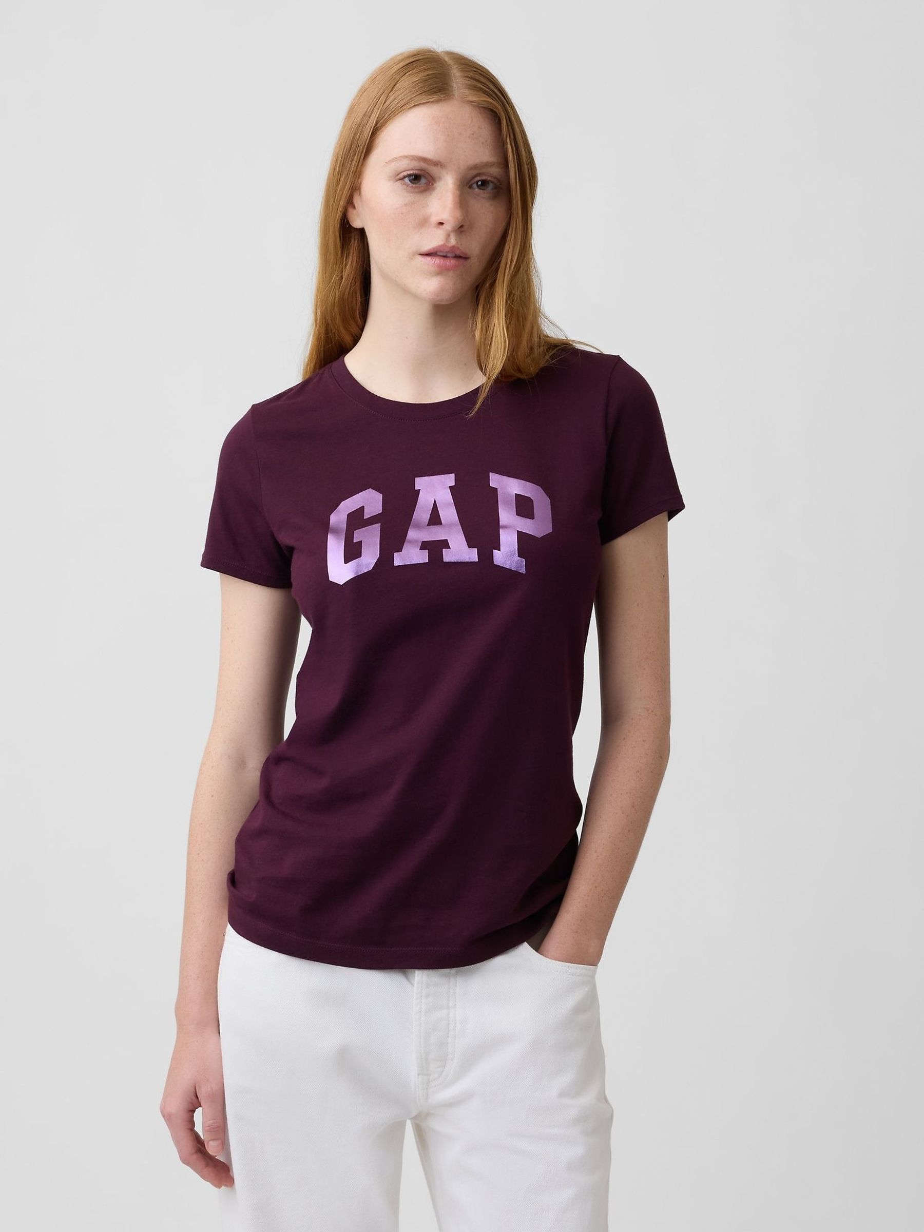 Burgundy/Purple - Logo Short Sleeve T-shirt