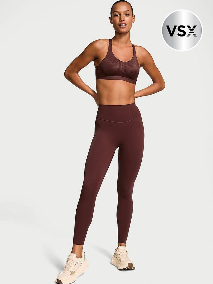 Burgundy Brown Full Length Elevate™ Leggings (AC6472) | £59