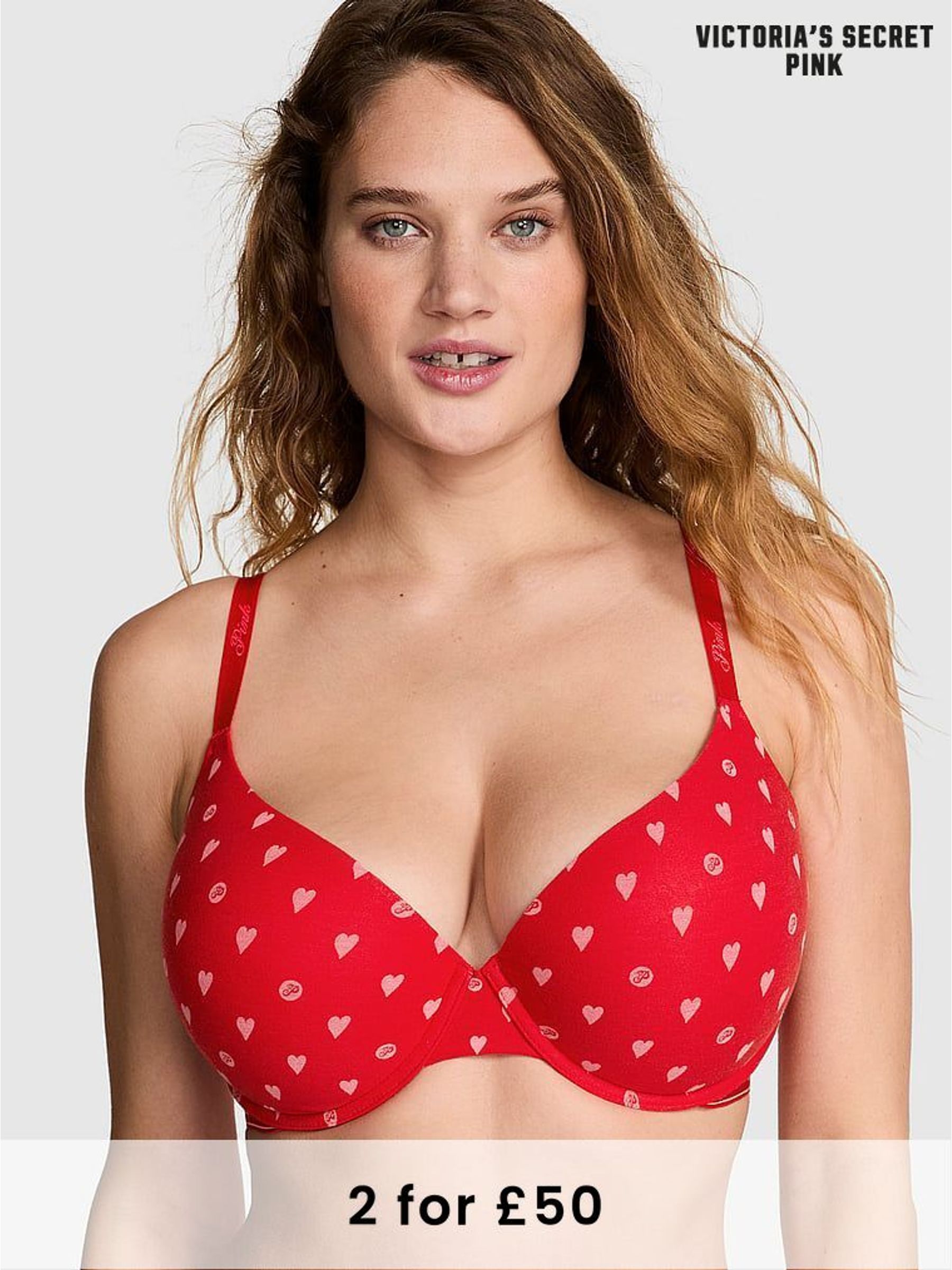 Red Heart Push Up Push Up Bra (AC7504) | £29